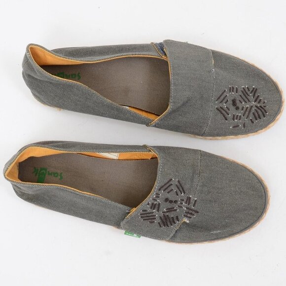 Sanuk Espadrille Embroidery Boho Beach Summer Flat Slip-on Women's 10 - Picture 2 of 9